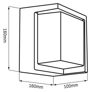 LED Venkovní nástěnné svítidlo ESSEN LED/12W/230V IP44 černá