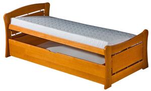 Dětská postel ze dřeva s úložným prostorem Oplatka