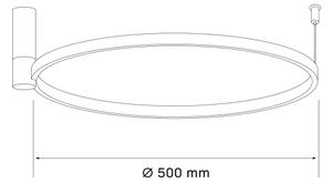 LED Stropní svítidlo NOEMI LED/20W/230V 4000K pr. 50 cm zlatá