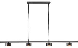 Nordlux Závěsné LED svítidlo CLYDE, 4x4W, d. 115 cm, 2700K stmívatelné