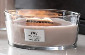 Vonná svíčka WoodWick loď, Vanilla & Sea Salt