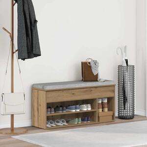 Botník dub artisan 102x30,5x45 cm kompozitní dřevo