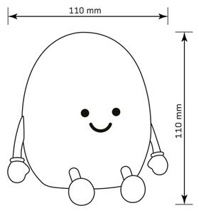 LED RGBW Stmívatelná dětská dotyková lampa POTATO LED/2W/5V USB 1200 mAh