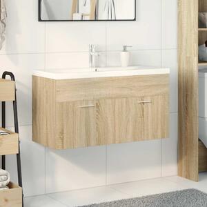 Koupelnová skříňka se zápustným umyvadlem dub sonoma