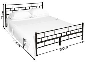Manželská postel 160 cm Timlu (s roštem). 1017212