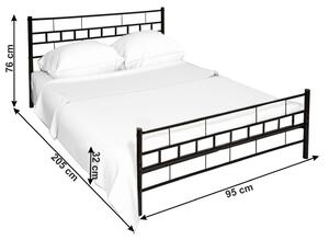 Jednolůžková postel 90 cm Timlu (s roštem). 1017209