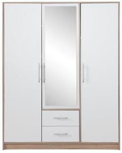 Meblar bílá šatní skříň se zrcadlem Serial SR2 150 cm