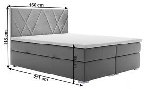 Manželská postel Boxspring 160 cm Orit (s matracemi). 1017271