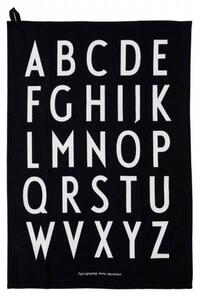 Set bavlněných utěrek Design Letters - Black DL108