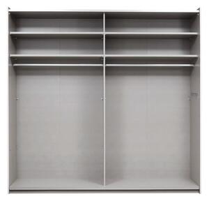 Šatní skříň CADENCE I alpská bílá/dub wotan, šířka 218 cm