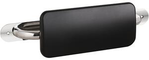 Bemeta Design HELP: Madlo, 500 mm, se zádovou opěrkou, k nalepení, nerez, lesk, opěrka černá - 301100541-o