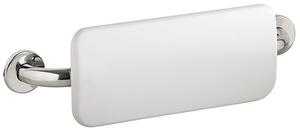 Bemeta Design HELP: Zádová opěrka, 500 mm, k přišroubování, s krytkou, nerez, lesk, opěrka bílá - 301100511-o