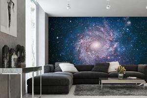 DIMEX | Vliesová fototapeta Dechberoucí galaxie MS-5-2286 | 375 x 250 cm| modrá, bílá, fialová, černá, růžová