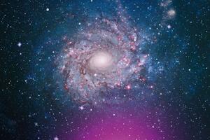 DIMEX | Vliesová fototapeta Dechberoucí galaxie MS-5-2286 | 375 x 250 cm| modrá, bílá, fialová, černá, růžová