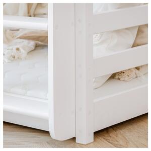 Patrová postel ZANDER bílá, 90x200 cm