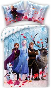 Ložní povlečení Ledové království - Frozen - motiv Přátelé navždy - 100% bavlna - 70x90 cm + 140x200 cm