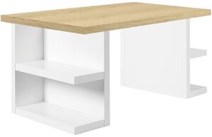 Bílý dubový pracovní stůl TEMAHOME Multi 160 x 90 cm