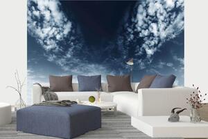 DIMEX | Vliesová fototapeta Dramatická bouře MS-5-2319 | 375 x 250 cm| modrá, černá, šedá