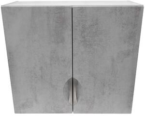 Kuchyňská skříňka horní 80 cm barva beton korpus šedý