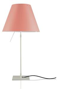 Luceplan - Costanza Stolní Lampa s Dimmer Aluminium s Edgy Pink - Lampemesteren