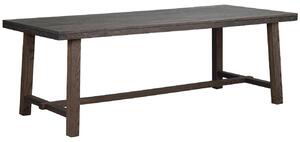 Tmavě hnědý dubový jídelní stůl ROWICO BROOKLYN 220 x 95 cm