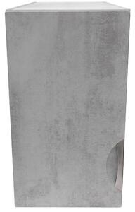Kuchyňská skříňka horní 40 cm barva beton korpus šedý