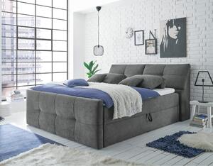 Čalouněná postel REAGAN šedá, 180x200 cm