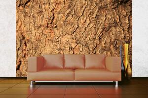 DIMEX | Vliesová fototapeta Textura stromu MS-5-2337 | 375 x 250 cm| oranžová, hnědá