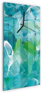 Skleněné hodiny vertikální Vlna zsppc-30x60-00174086