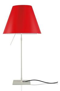 Luceplan - Costanza Stolní Lampa Aluminium s Primary Red - Lampemesteren