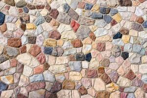 DIMEX | Vliesová fototapeta Barevná kamenná zeď MS-5-2369 | 375 x 250 cm| modrá, červená, hnědá, šedá