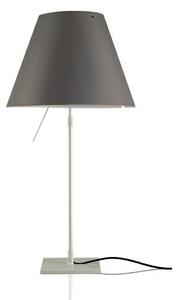 Luceplan - Costanza Stolní Lampa s Dimmer Aluminium s Concrete Grey - Lampemesteren
