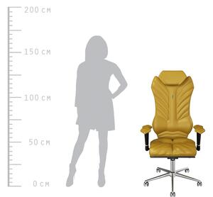 Kulik System Zlatá koženková kancelářská židle Monarch