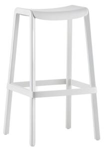 Pedrali Bílá plastová barová židle Dome 268 76 cm