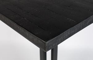 White Label Černý barový stůl WLL MAZE SQUARE 110 cm