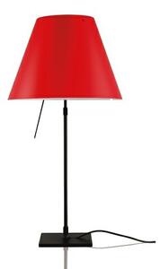 Luceplan - Costanza Stolní Lampa s Dimmer Black/Primary Red - Lampemesteren