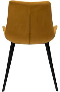 ​​​​​Dan-Form Okrově žlutá sametová jídelní židle DAN-FORM Hype