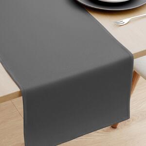 Goldea běhoun na stůl 100% bavlněné plátno - tmavě šedý 20x120 cm