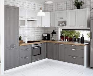 Horní kuchyňská skříňka Janne Typ 2 (světle šedá + bílá). 1021183