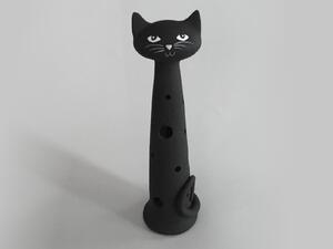 Kočka Ágnes - velká na svíčku - černá Keramika Andreas