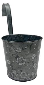 Obal zinkový s kytičkami závěs 13 x 13 cm Prodex 1001060
