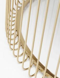 Kare Design Set dvou mosazných konferenčních stolků Wire 69,5/60 cm