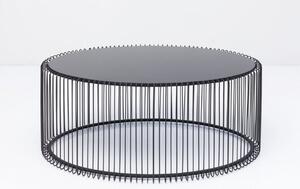 Kare Design Černý kovový konferenční stolek Wire Uno 60×90 cm