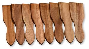 Špachtle na raclette 8 ks, 13 x 3,5 cm, akáciové dřevo KESPER 28968