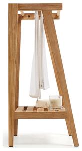 Dřevěný věšák na ručníky Kave Home Kuveni 81 x 66 cm