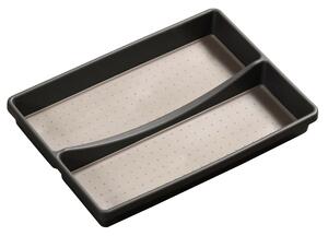 Příborník 2 přihrádky, 32,5 x 23 x 4,5 cm, plast, šedá KESPER 30093