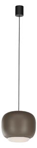 Redo Závěsné LED svítidlo DUBBO, 21W, ø 30,1 cm, CCT 2700-3000K Barva: Tmavá čokoládová