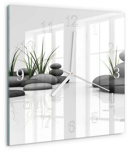 Skleněné hodiny Kamenné lázně zskb-30x30-00079225