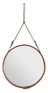 GUBI - Adnet Wall Mirror Circular Ø70 Tan Leather - Lampemesteren