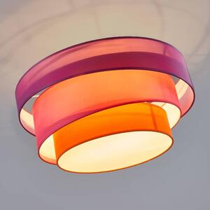 Lindby - Melia Stropní Lampa Violet/Pink/Orange/Chrome - Lampemesteren